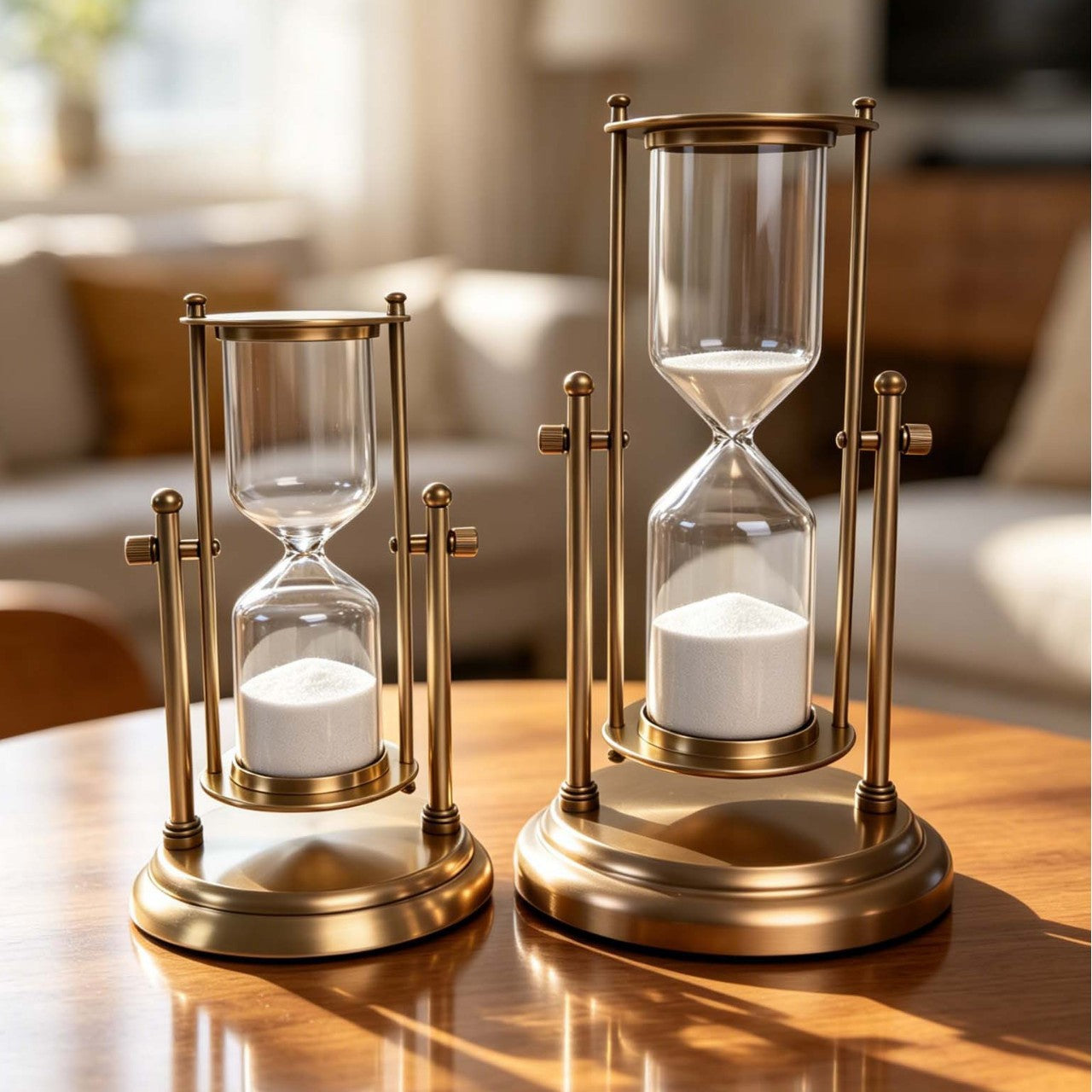 Rotating Zinc Alloy Hourglass