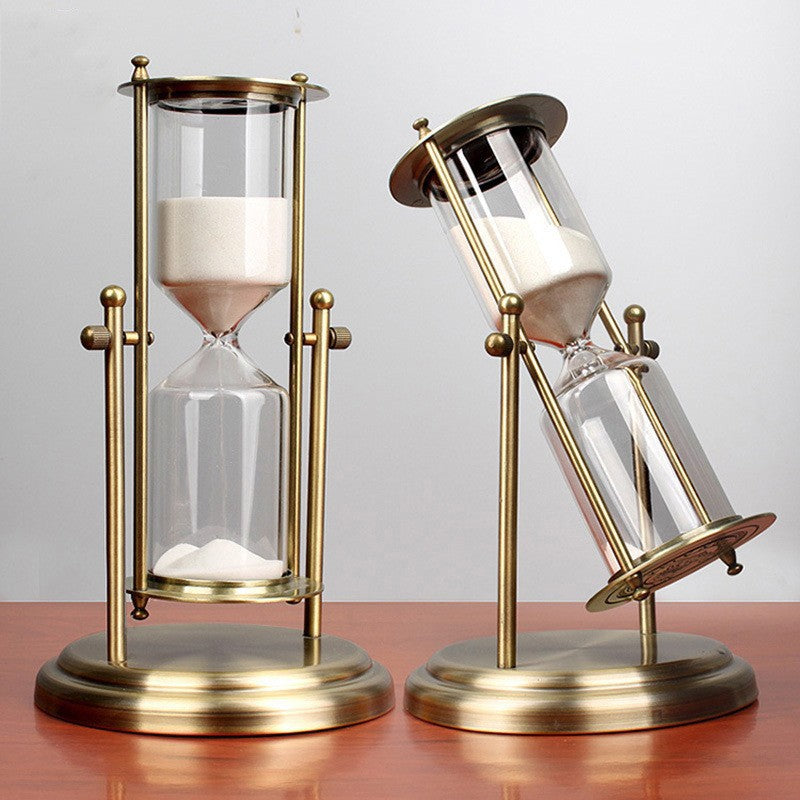 Rotating Zinc Alloy Hourglass