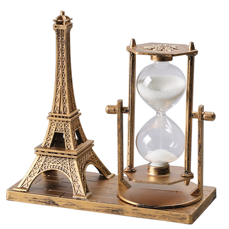 Eiffel Tower Hourglass Decor