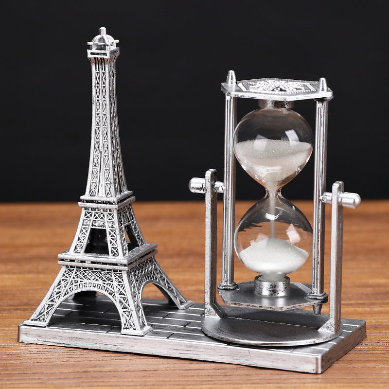 Eiffel Tower Hourglass Decor
