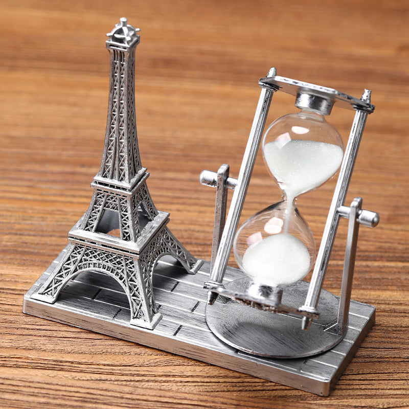 Eiffel Tower Hourglass Decor