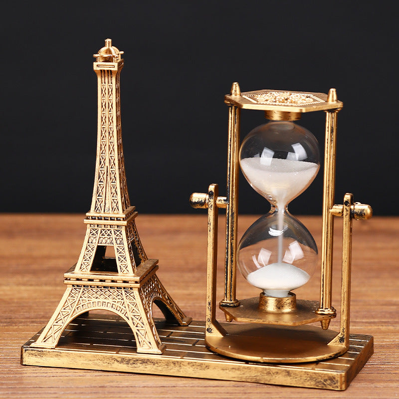 Eiffel Tower Hourglass Decor