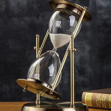 Rotating Zinc Alloy Hourglass