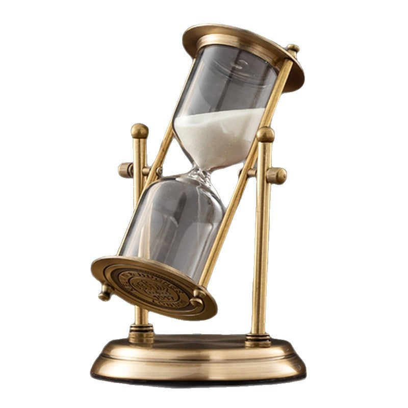 Rotating Zinc Alloy Hourglass